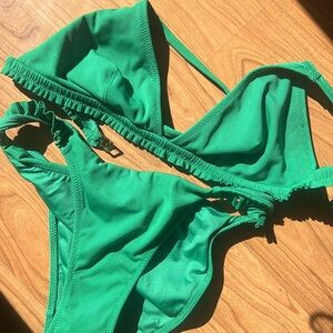 Green Sezane Bikini set